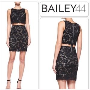 [Bailey 44] NWOT Lace Midi Dress w/ Sheer Midrift
